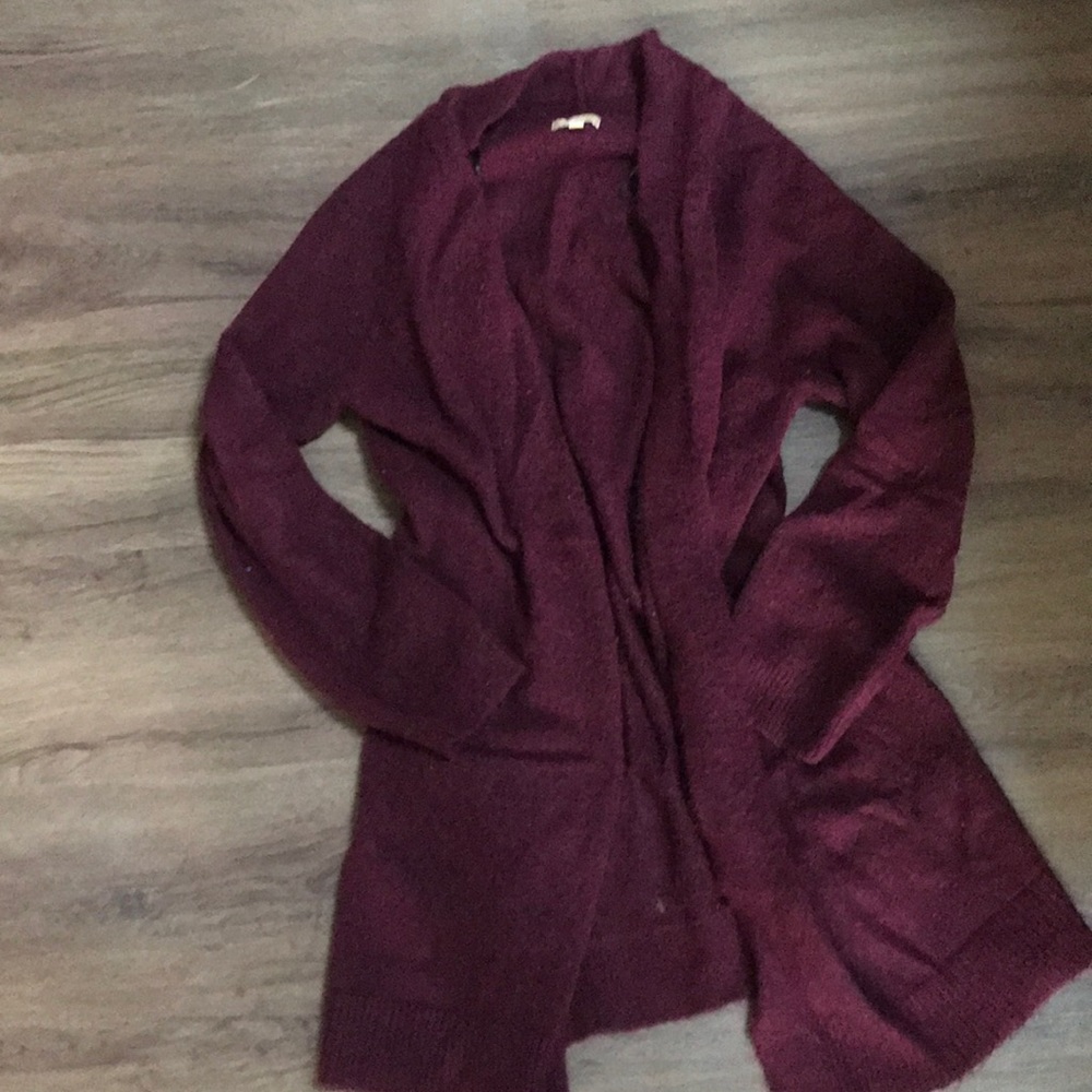 XL Maroon cardigan